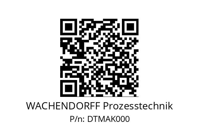   WACHENDORFF Prozesstechnik DTMAK000