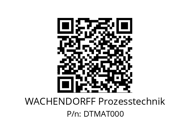   WACHENDORFF Prozesstechnik DTMAT000