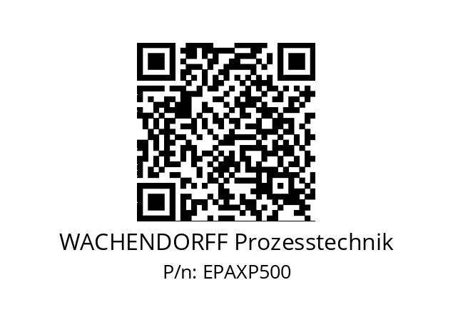   WACHENDORFF Prozesstechnik EPAXP500