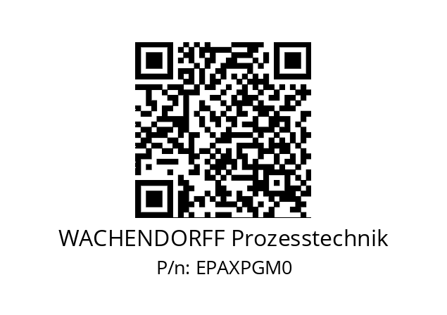   WACHENDORFF Prozesstechnik EPAXPGM0