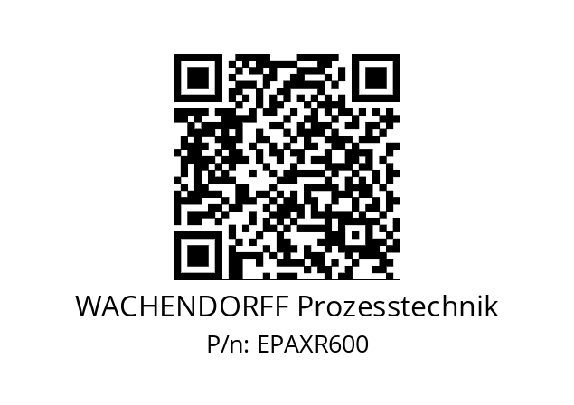   WACHENDORFF Prozesstechnik EPAXR600