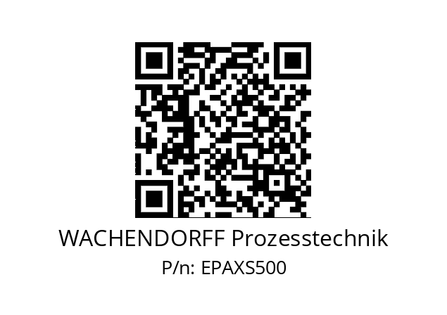   WACHENDORFF Prozesstechnik EPAXS500