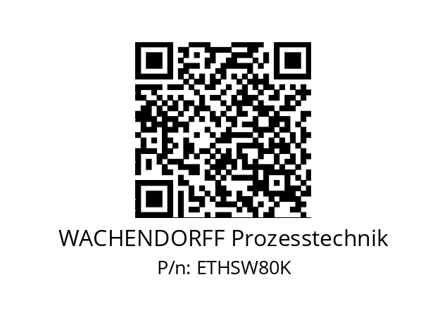   WACHENDORFF Prozesstechnik ETHSW80K