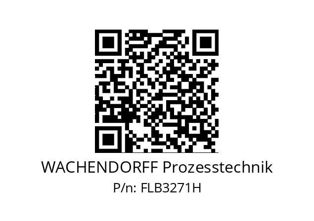   WACHENDORFF Prozesstechnik FLB3271H