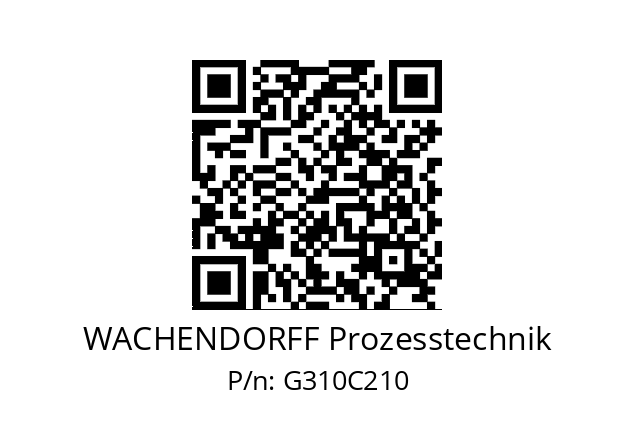   WACHENDORFF Prozesstechnik G310C210