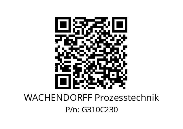   WACHENDORFF Prozesstechnik G310C230