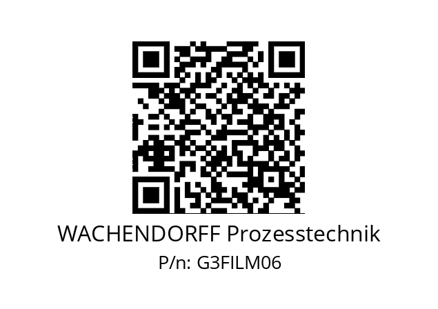   WACHENDORFF Prozesstechnik G3FILM06