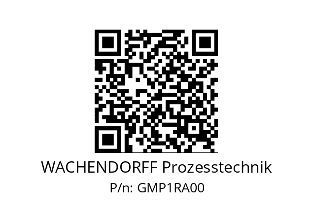   WACHENDORFF Prozesstechnik GMP1RA00