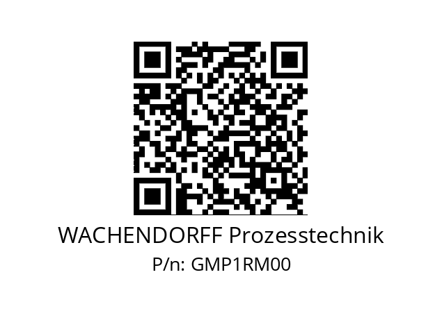   WACHENDORFF Prozesstechnik GMP1RM00