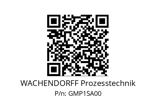   WACHENDORFF Prozesstechnik GMP1SA00