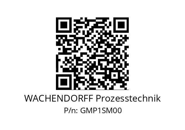   WACHENDORFF Prozesstechnik GMP1SM00