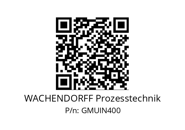   WACHENDORFF Prozesstechnik GMUIN400