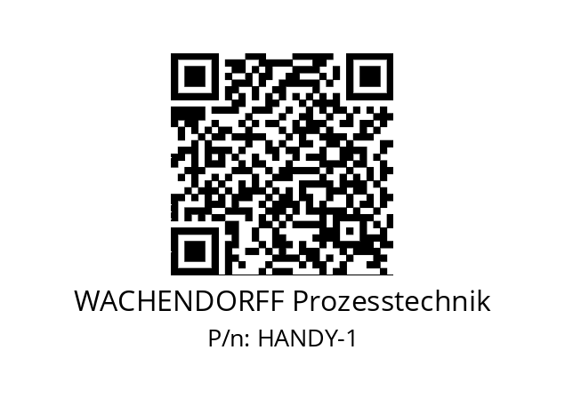   WACHENDORFF Prozesstechnik HANDY-1