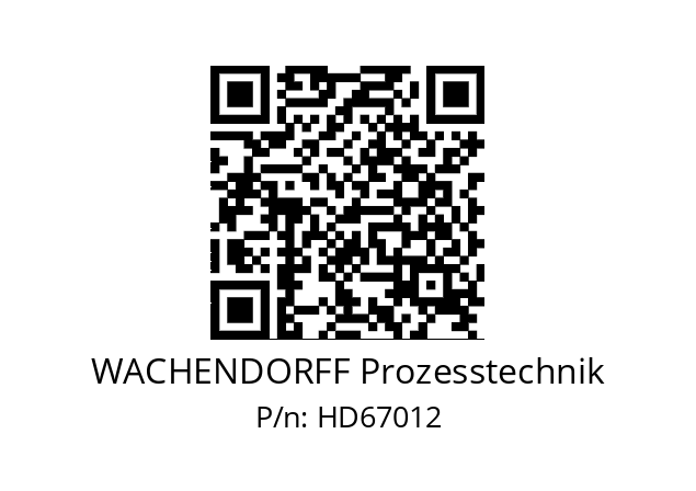   WACHENDORFF Prozesstechnik HD67012