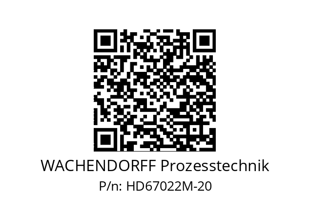   WACHENDORFF Prozesstechnik HD67022M-20