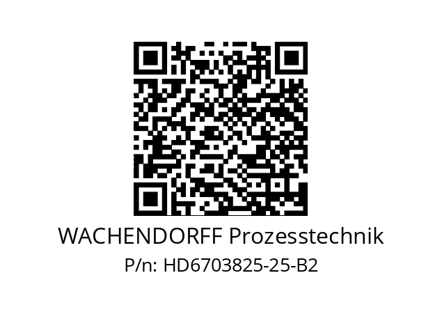   WACHENDORFF Prozesstechnik HD6703825-25-B2