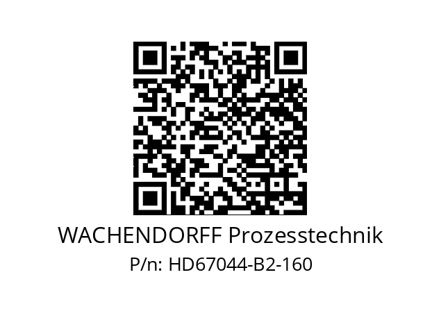   WACHENDORFF Prozesstechnik HD67044-B2-160