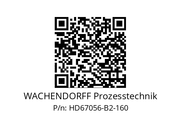   WACHENDORFF Prozesstechnik HD67056-B2-160