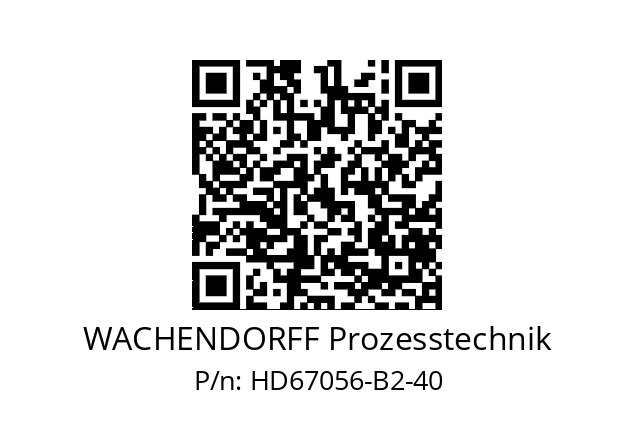   WACHENDORFF Prozesstechnik HD67056-B2-40