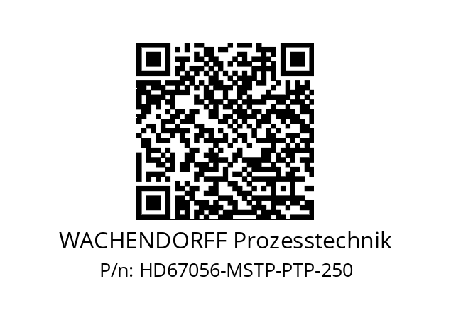   WACHENDORFF Prozesstechnik HD67056-MSTP-PTP-250