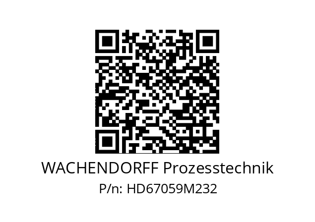   WACHENDORFF Prozesstechnik HD67059M232