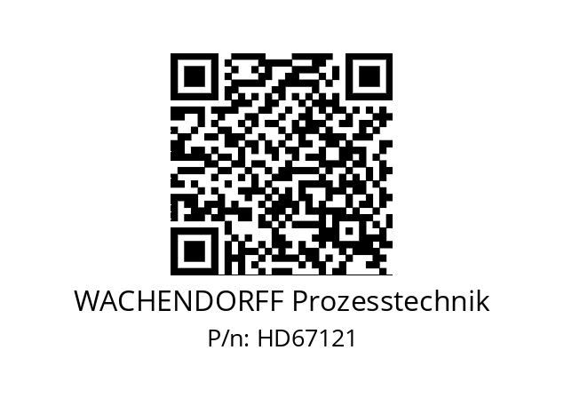   WACHENDORFF Prozesstechnik HD67121