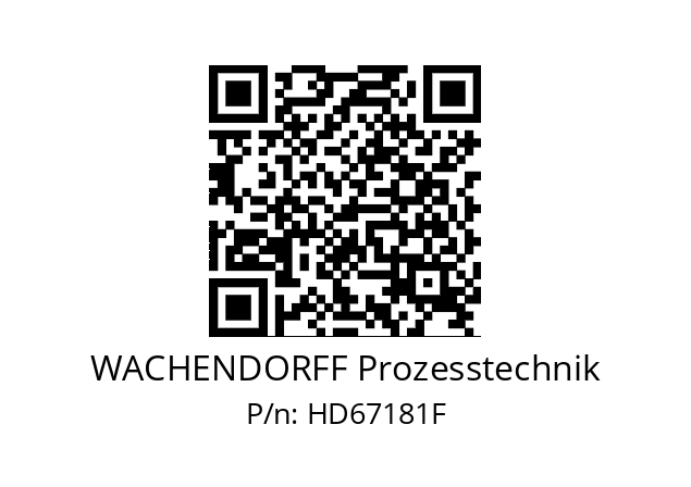   WACHENDORFF Prozesstechnik HD67181F