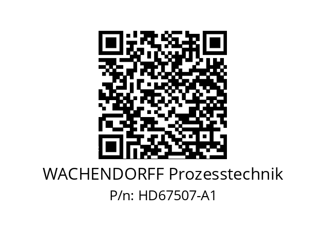   WACHENDORFF Prozesstechnik HD67507-A1