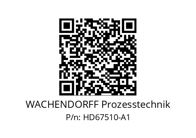   WACHENDORFF Prozesstechnik HD67510-A1