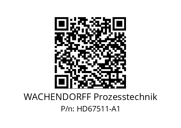   WACHENDORFF Prozesstechnik HD67511-A1