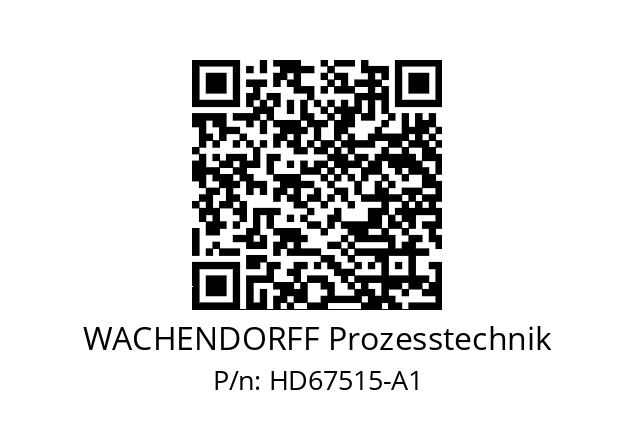   WACHENDORFF Prozesstechnik HD67515-A1