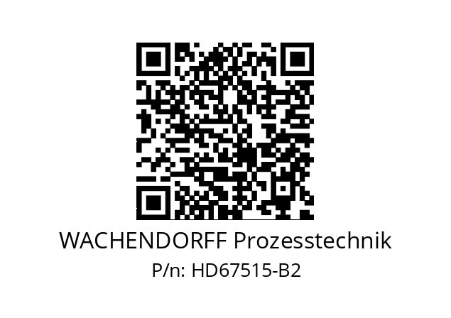   WACHENDORFF Prozesstechnik HD67515-B2