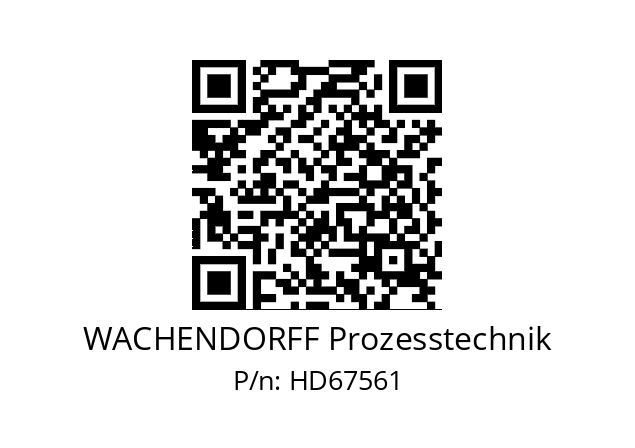   WACHENDORFF Prozesstechnik HD67561