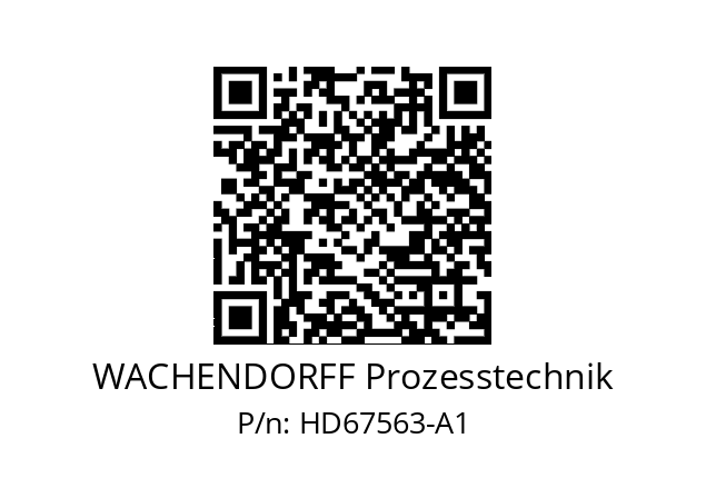   WACHENDORFF Prozesstechnik HD67563-A1