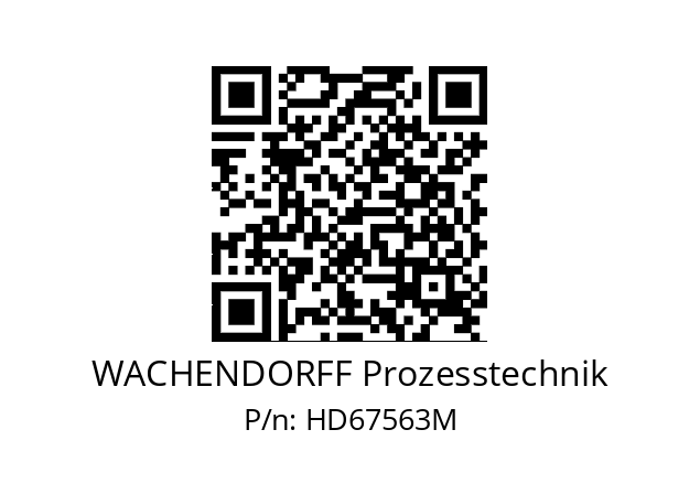   WACHENDORFF Prozesstechnik HD67563M