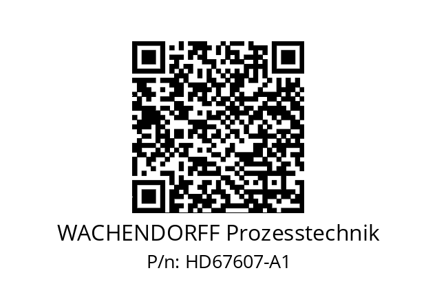   WACHENDORFF Prozesstechnik HD67607-A1