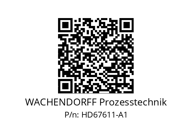   WACHENDORFF Prozesstechnik HD67611-A1