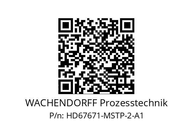   WACHENDORFF Prozesstechnik HD67671-MSTP-2-A1