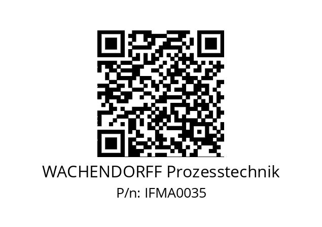   WACHENDORFF Prozesstechnik IFMA0035