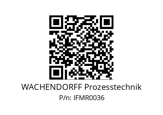   WACHENDORFF Prozesstechnik IFMR0036