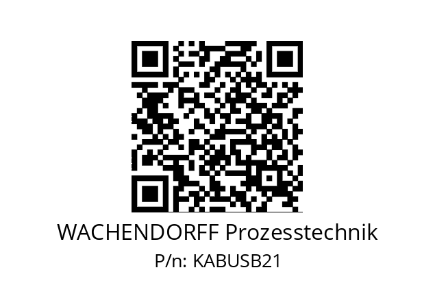   WACHENDORFF Prozesstechnik KABUSB21