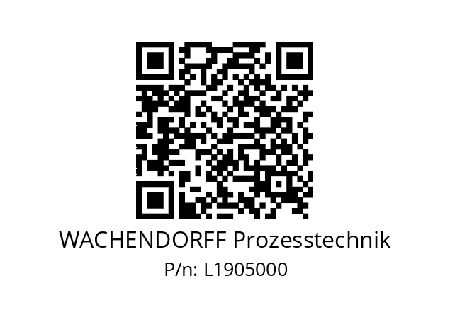   WACHENDORFF Prozesstechnik L1905000