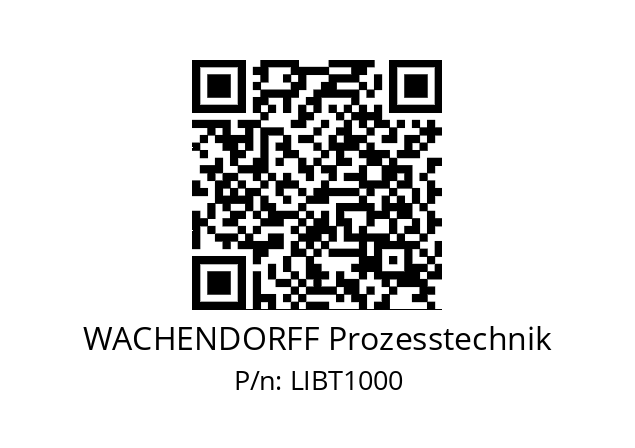   WACHENDORFF Prozesstechnik LIBT1000