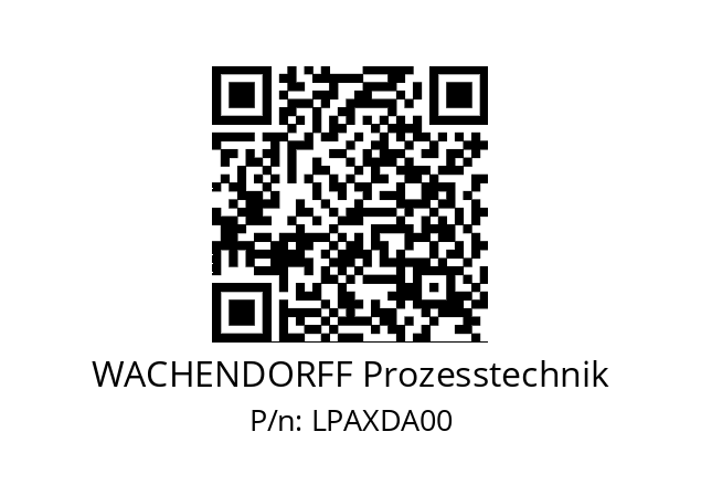   WACHENDORFF Prozesstechnik LPAXDA00