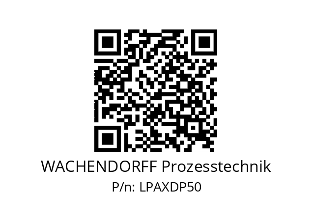   WACHENDORFF Prozesstechnik LPAXDP50