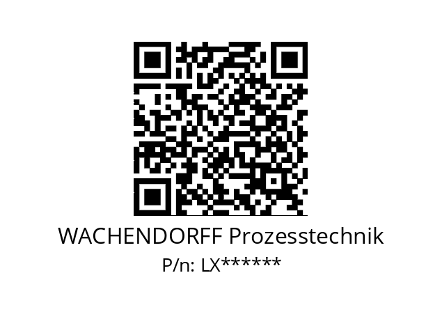   WACHENDORFF Prozesstechnik LX******