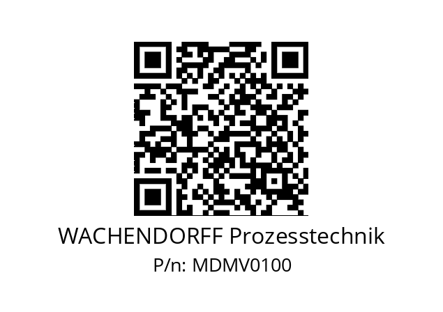   WACHENDORFF Prozesstechnik MDMV0100