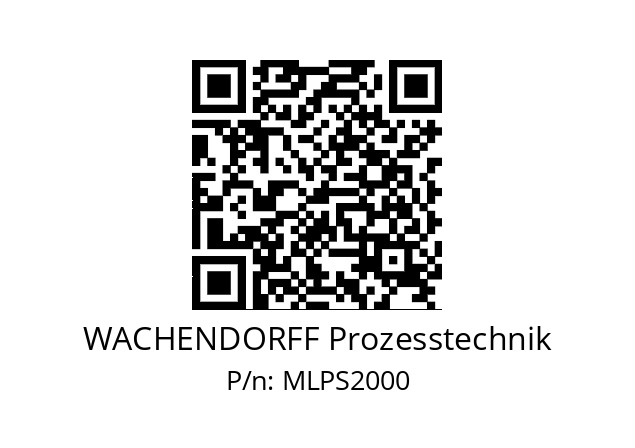   WACHENDORFF Prozesstechnik MLPS2000