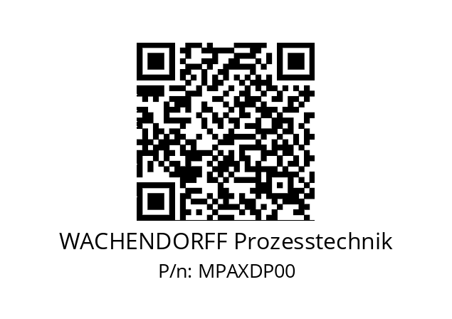   WACHENDORFF Prozesstechnik MPAXDP00