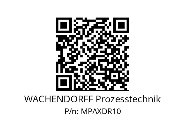   WACHENDORFF Prozesstechnik MPAXDR10